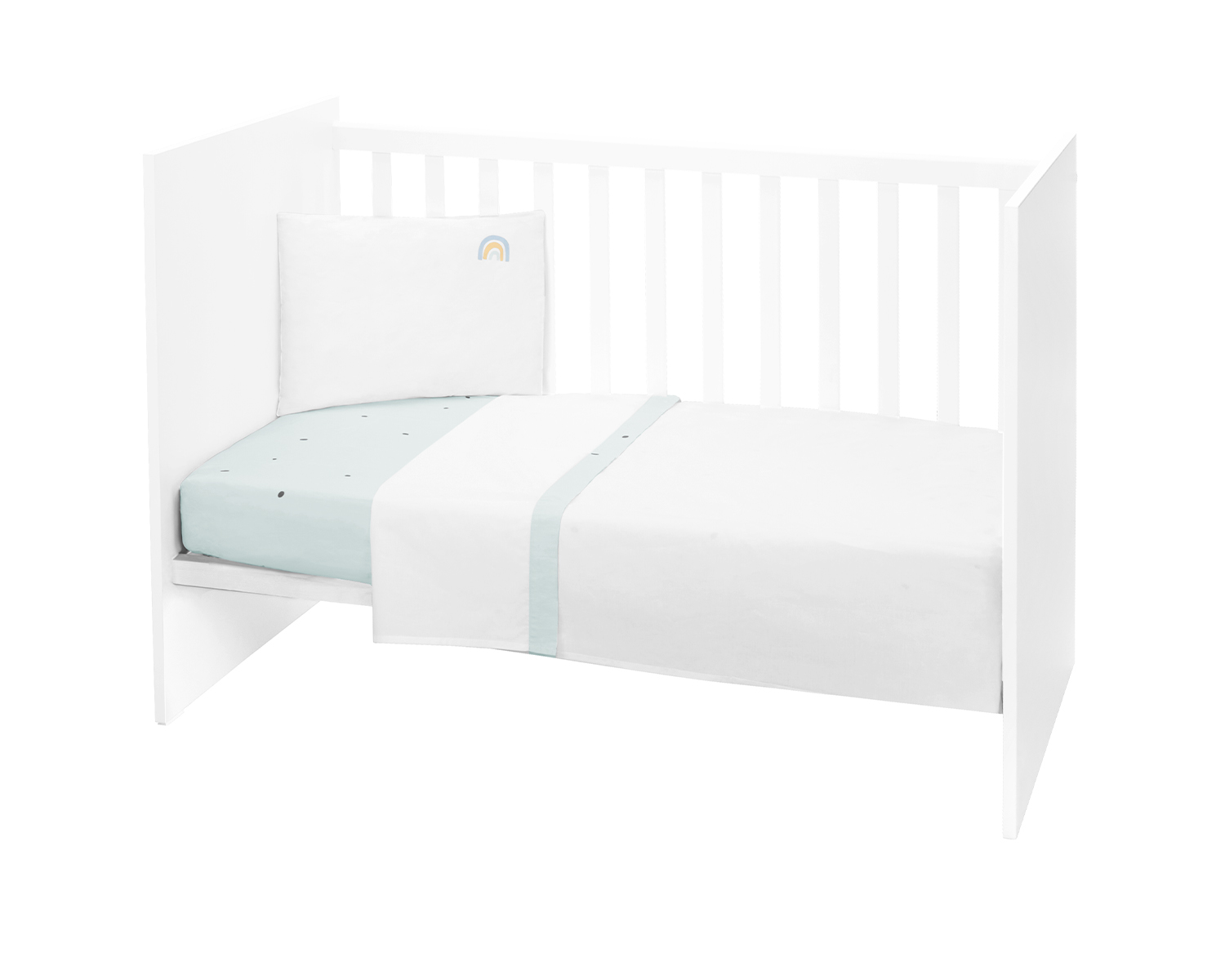 Kikkaboo Бебешки спален комплект 2 части EU style 60/120 Stripy Friends - Image 11