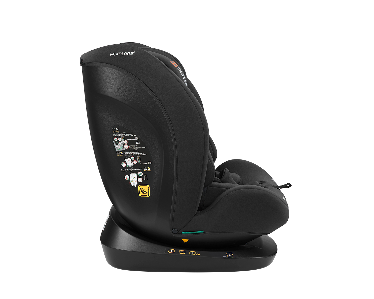 Kikkaboo Стол за кола 40-150 см i-Explore 2 i-SIZE Black - Image 7