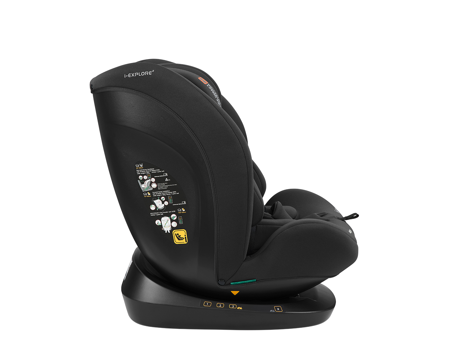 Kikkaboo Стол за кола 40-150 см i-Explore 2 i-SIZE Black - Image 8