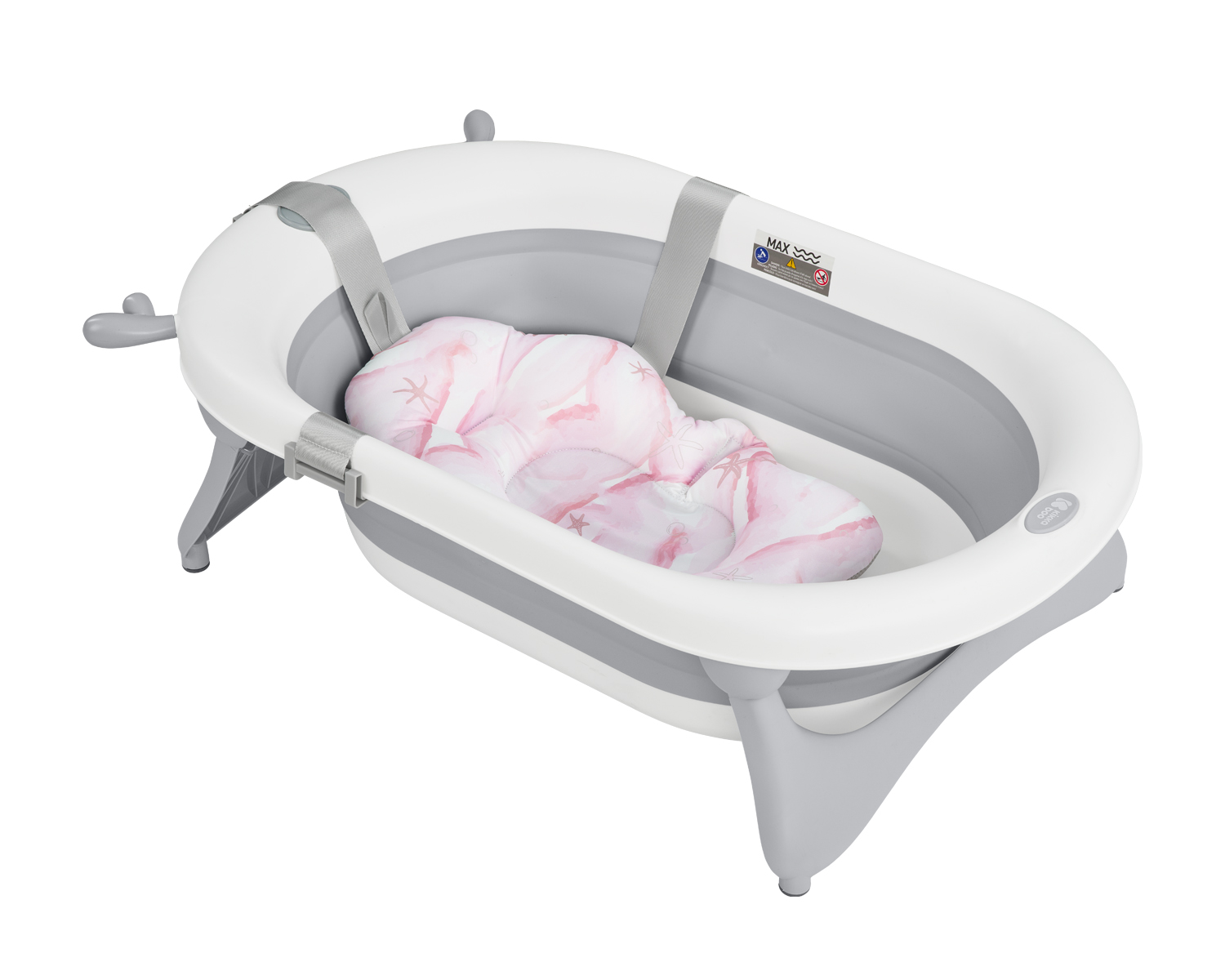 Kikkaboo Мека подложка за вана Nubo Starfish Pink - Image 3
