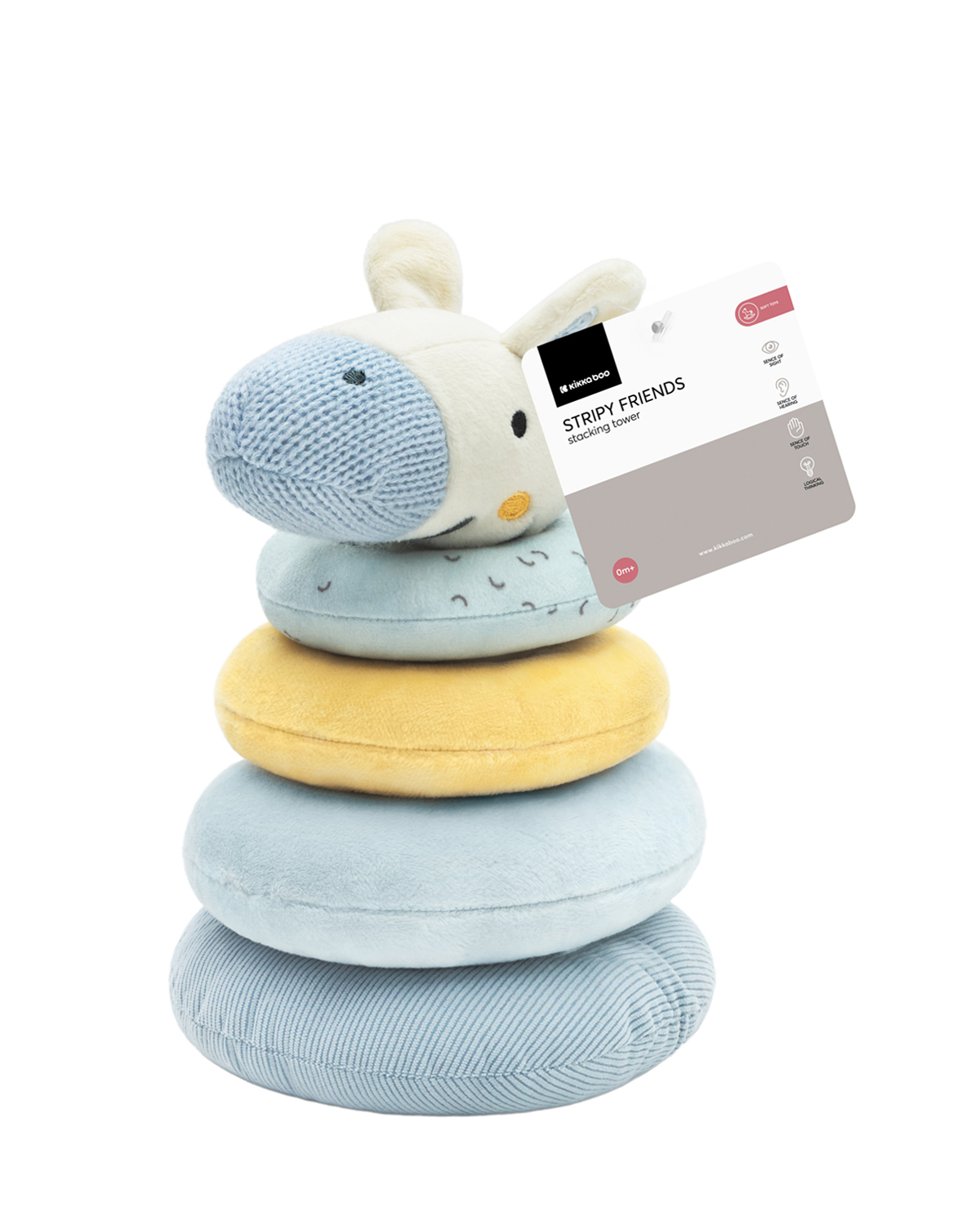 Kikkaboo Плюшена кула за нареждане Stripy Friends - Image 3