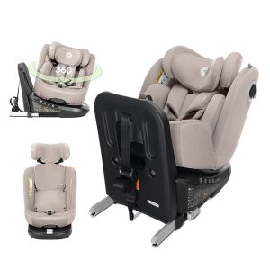 Lorelli Premium СТОЛ ЗА КОЛА AURIGA BEIGE i-Size 40-150 CM ISOFIX,