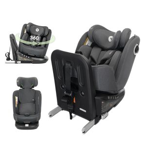 Lorelli Premium СТОЛ ЗА КОЛА AURIGA GREY i-Size 40-150 CM ISOFIX,
