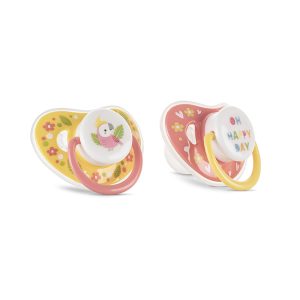 БИБЕРОН ЗАЛЪГАЛКА С КАПАЧЕ 2БР. 6М+ YELLOW/PINK