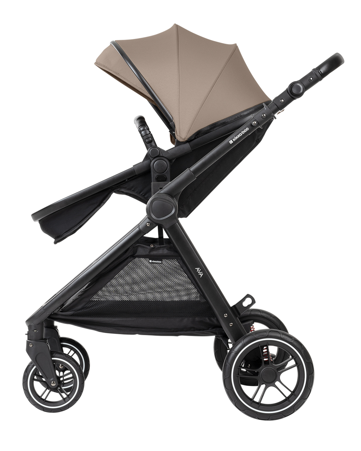 Kikkaboo Комбинирана количка 3в1 с кош за новородено Ava Beige - Image 37