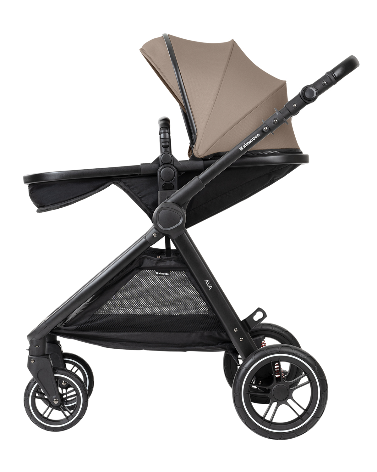 Kikkaboo Комбинирана количка 3в1 с кош за новородено Ava Beige - Image 38