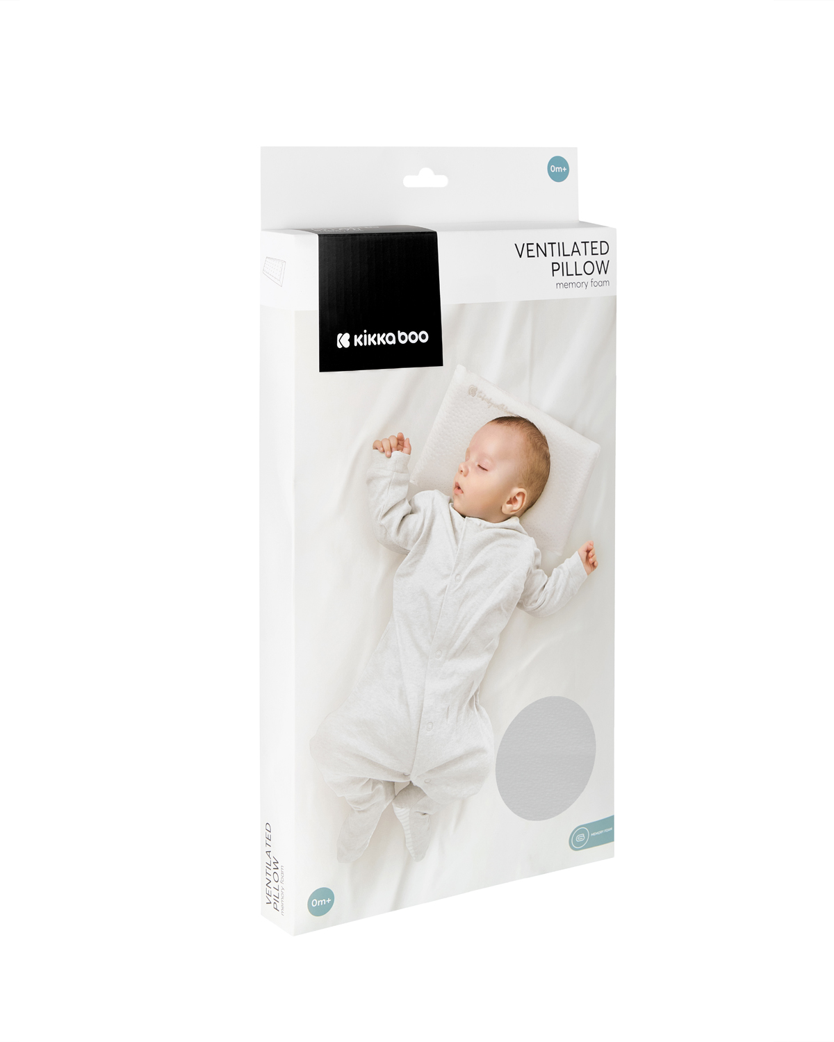 Kikkaboo Мемори вентилирана възглавница Airknit Grey - Image 3