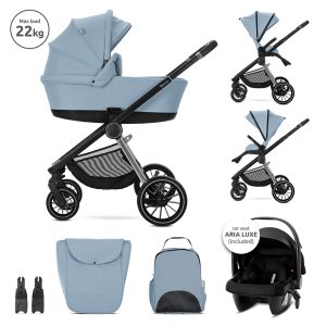 Lorelli Premium Д.КОЛИЧКА BIANCA BLUE 3 В 1 до 22кг с кош за новор