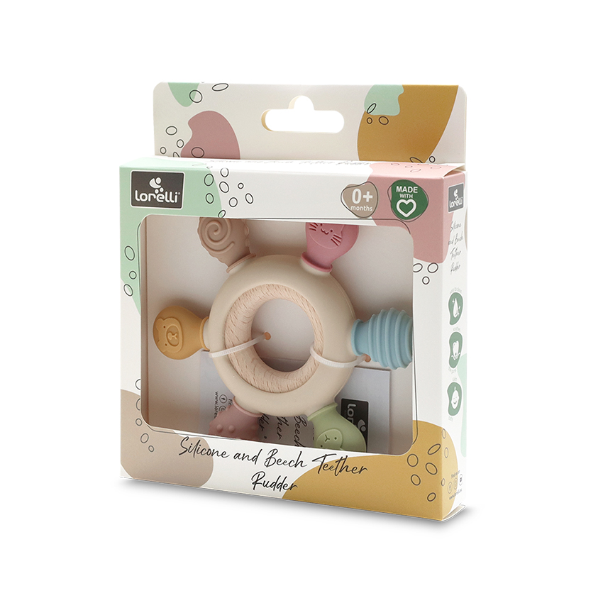 СИЛИКОНОВА ГРИЗАЛКА С БУК РУЛ NATURAL BEIGE - Image 4