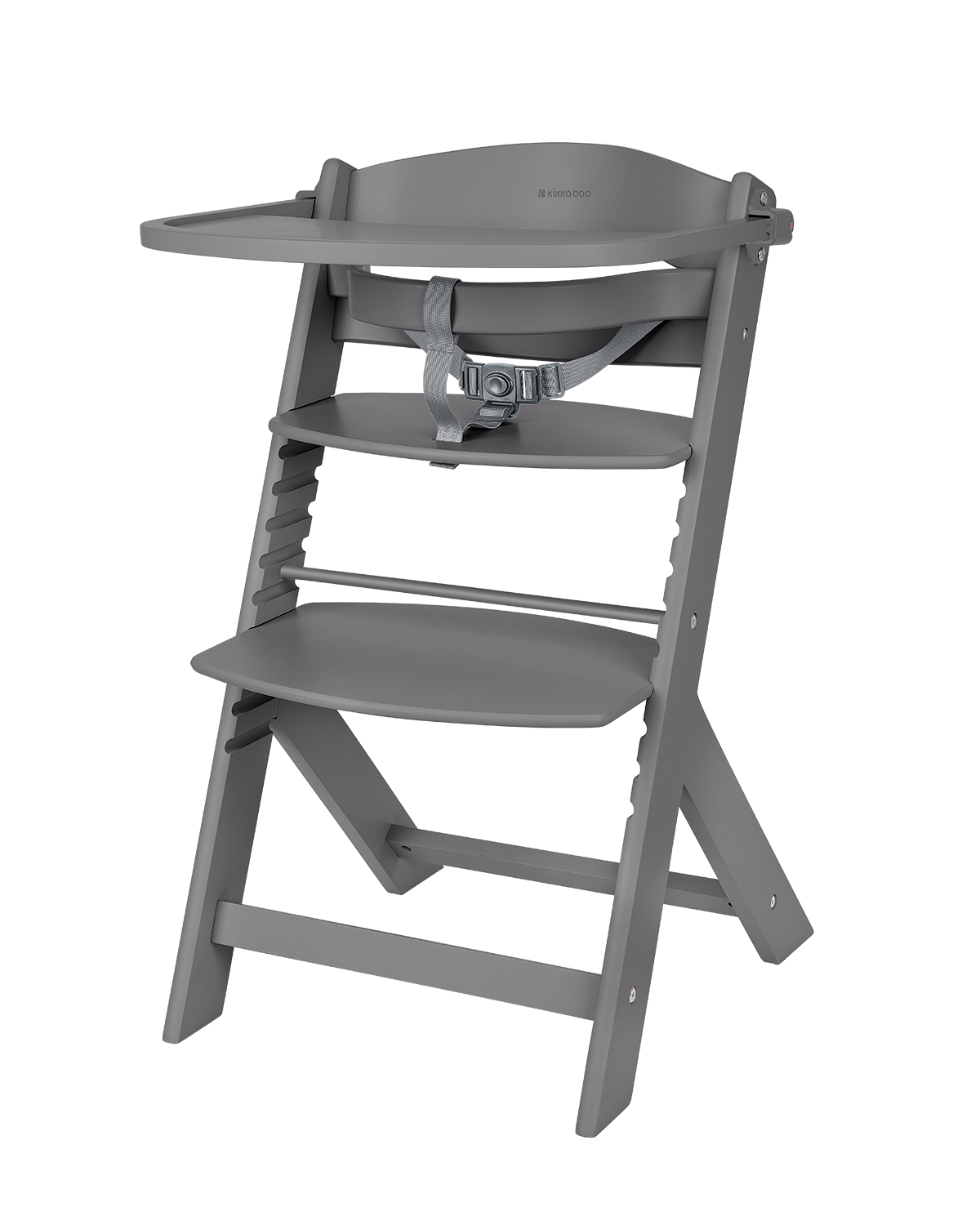 Kikkaboo Дървен стол за храненe Nordy Dark Grey
