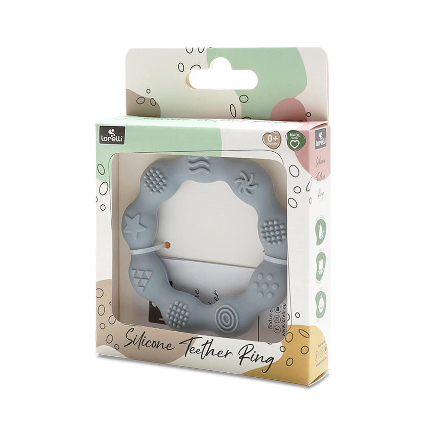 СИЛИКОНОВА ГРИЗАЛКА РИНГ NATURAL GREY - Image 4