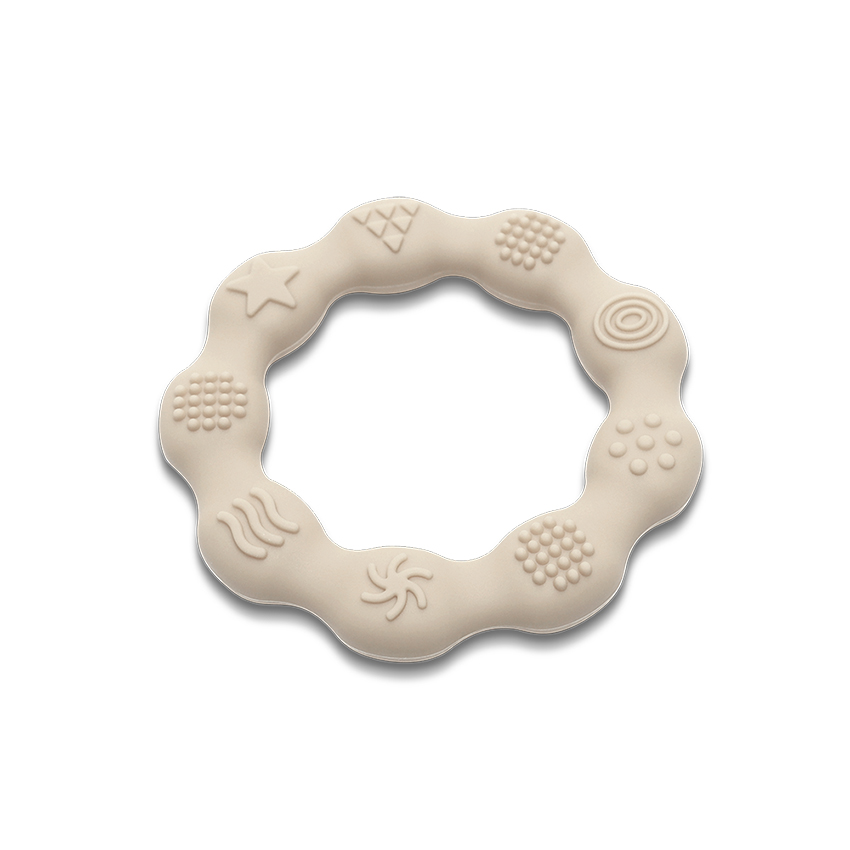 Lorelli Premium СИЛИКОНОВА ГРИЗАЛКА РИНГ NATURAL BEIGE - Image 2