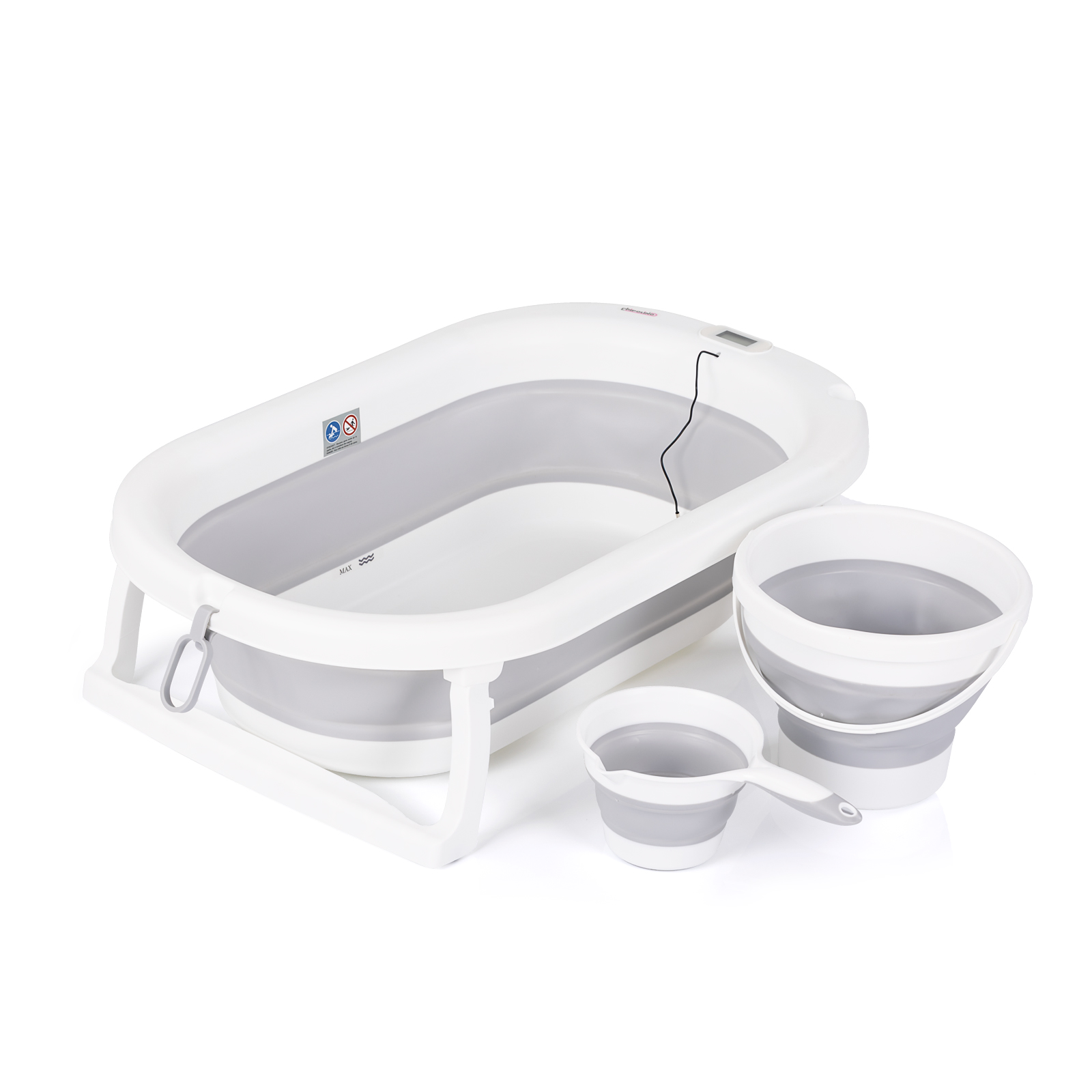 Сгъваема вана Bubble Spa 3в1/терм. -сива