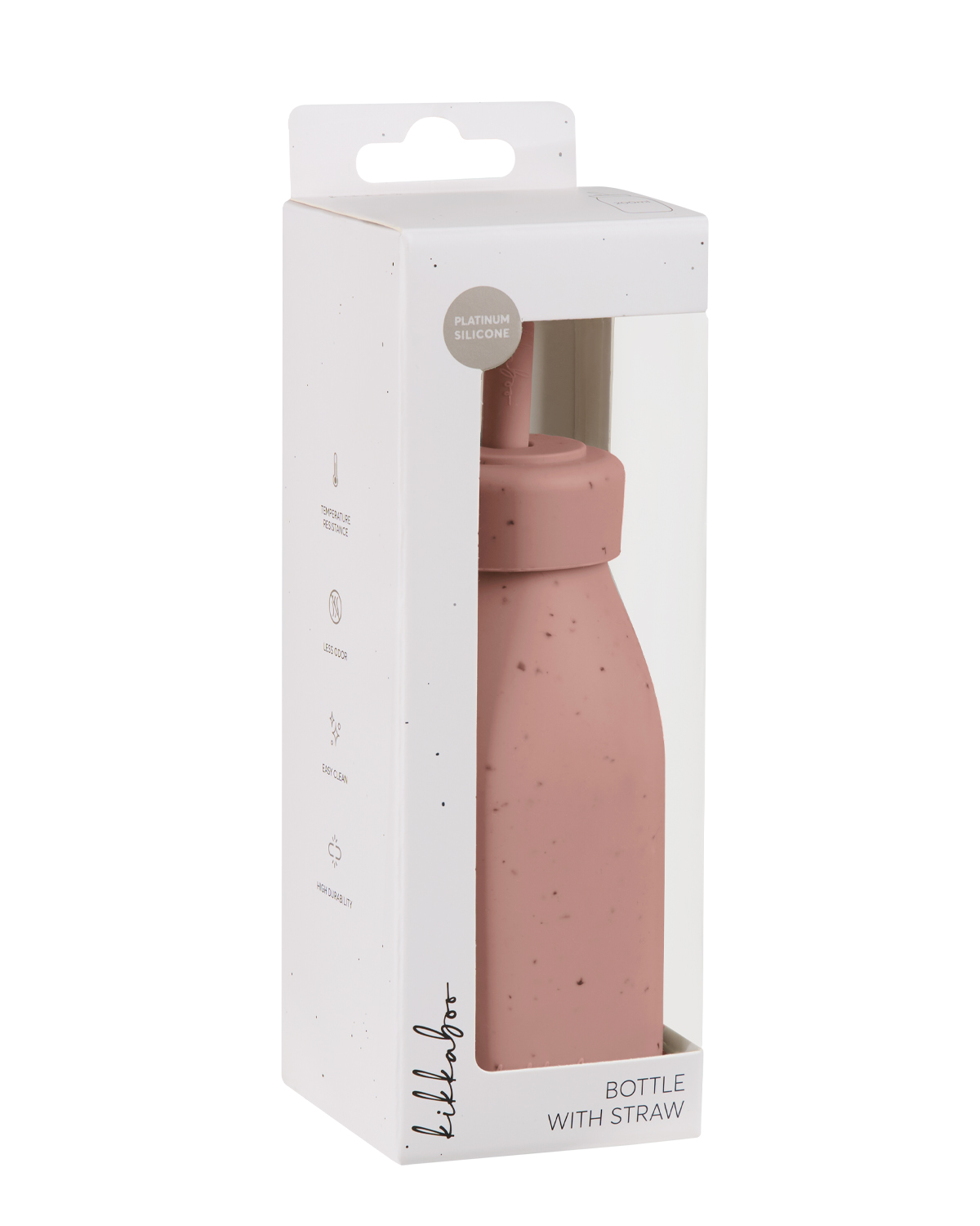 Kikkaboo Шише със сламка Platinum Silicone Blush - Image 4