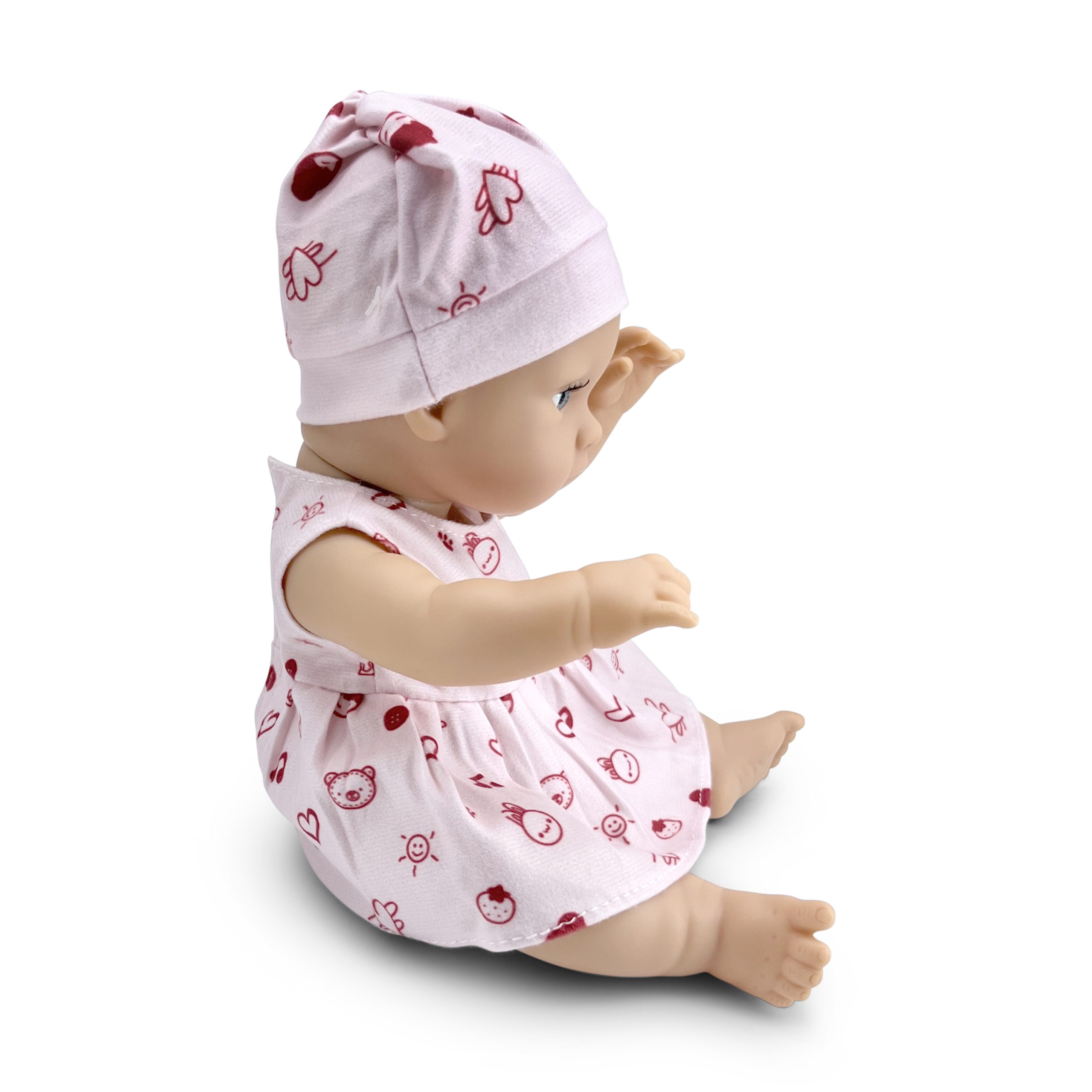 Moni Toys Кукла 30 cm Bear & Baby с рокля розова LS1255-7 - Image 4
