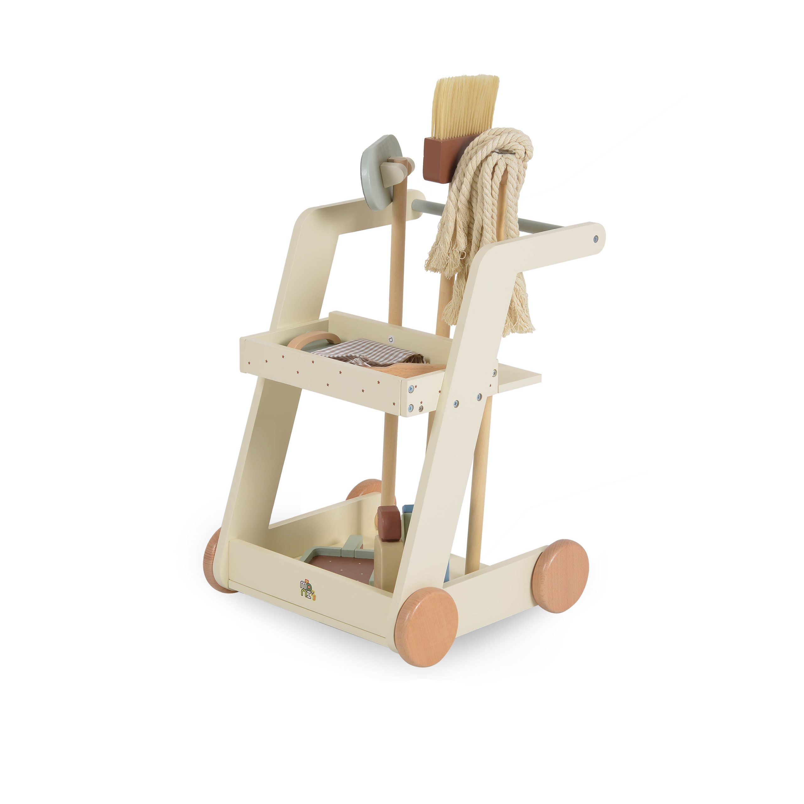 Moni Toys Дървен комплект за почистване W10D787 - Image 4