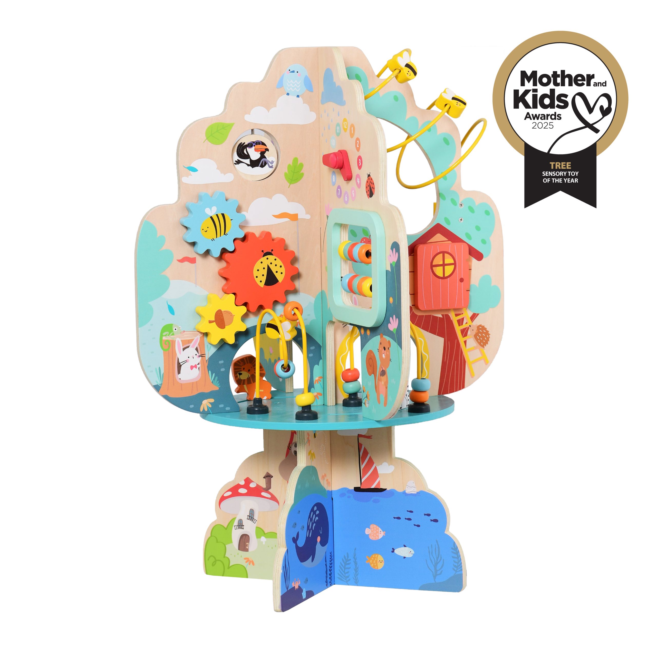 Moni Toys Дървена игра с активности Дърво 1045