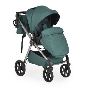 Cangaroo Комбинирана количка 3 в 1 Unique Pine-Green