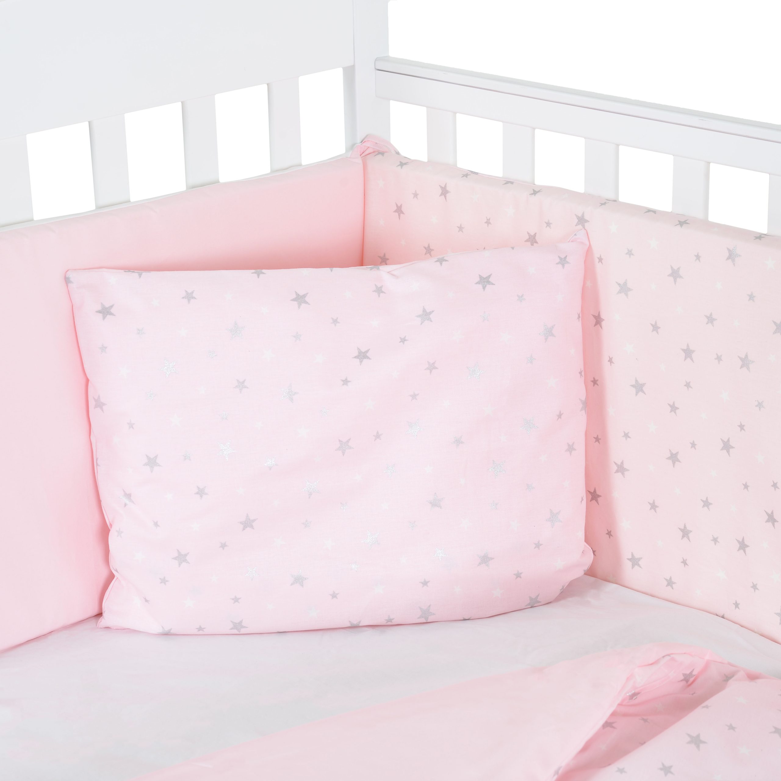 HUGZZZ Спален комплект 6 части 120/60 NOOK Pink stars - Image 2