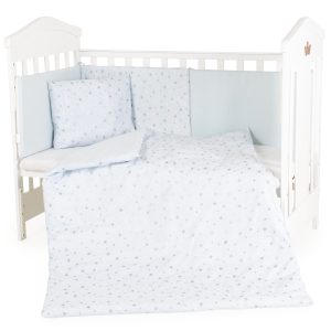 HUGZZZ Спален комплект 6 части 120/60 NOOK Blue stars