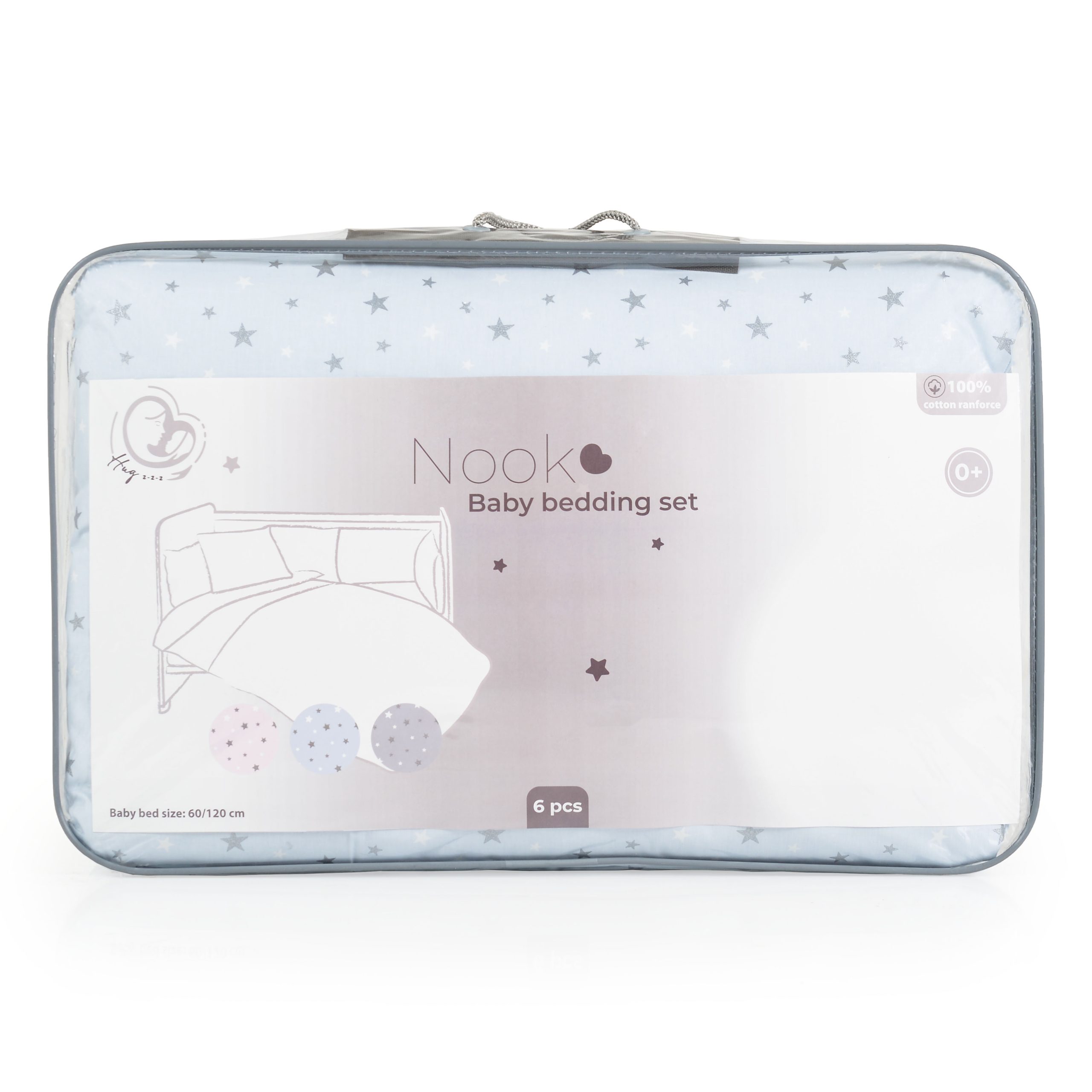 HUGZZZ Спален комплект 6 части 120/60 NOOK Blue stars - Image 4