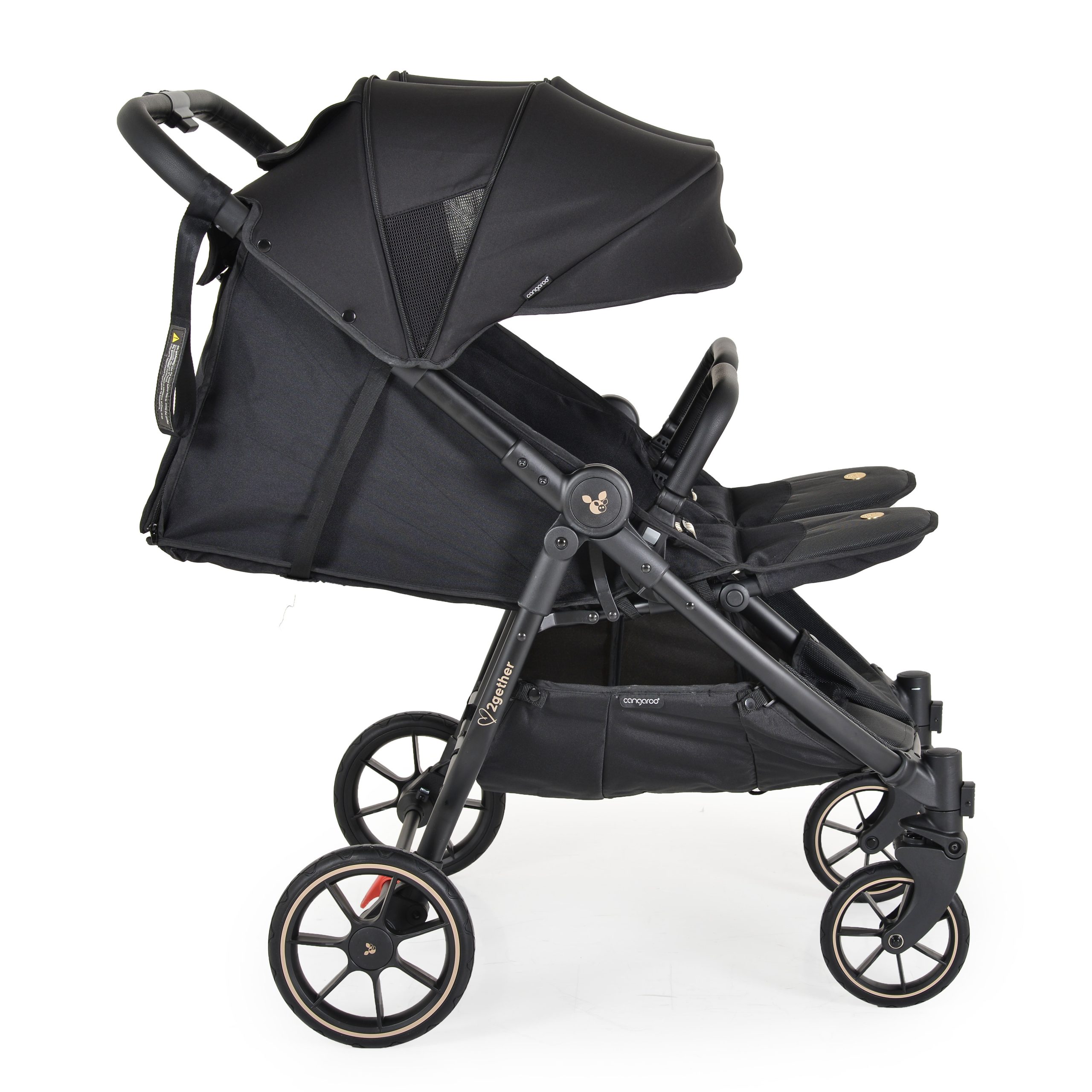 Cangaroo Количка за близнаци 2Gether Modern-Black - Image 3