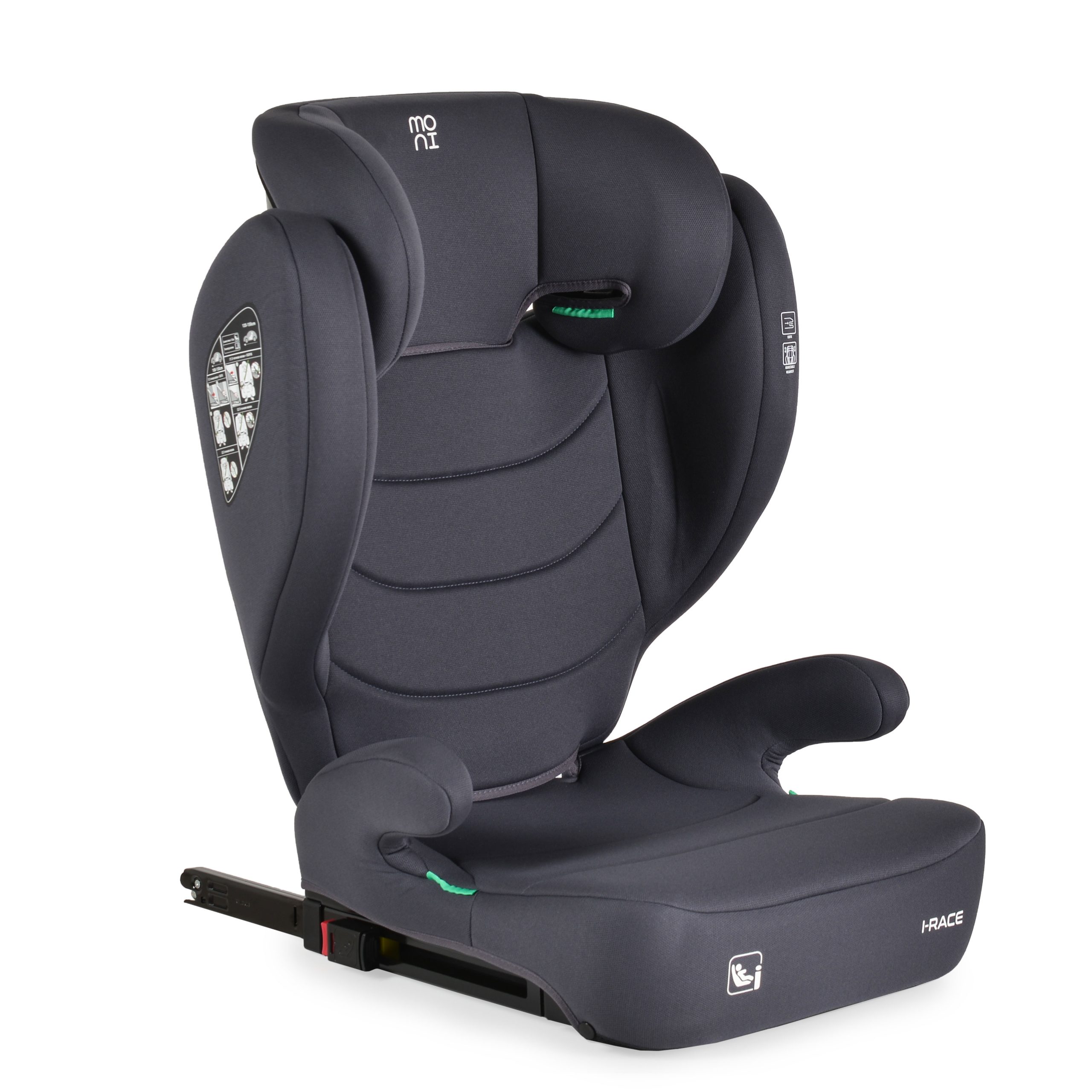 Moni Стол за кола i-Race 100-150см Stone-gray