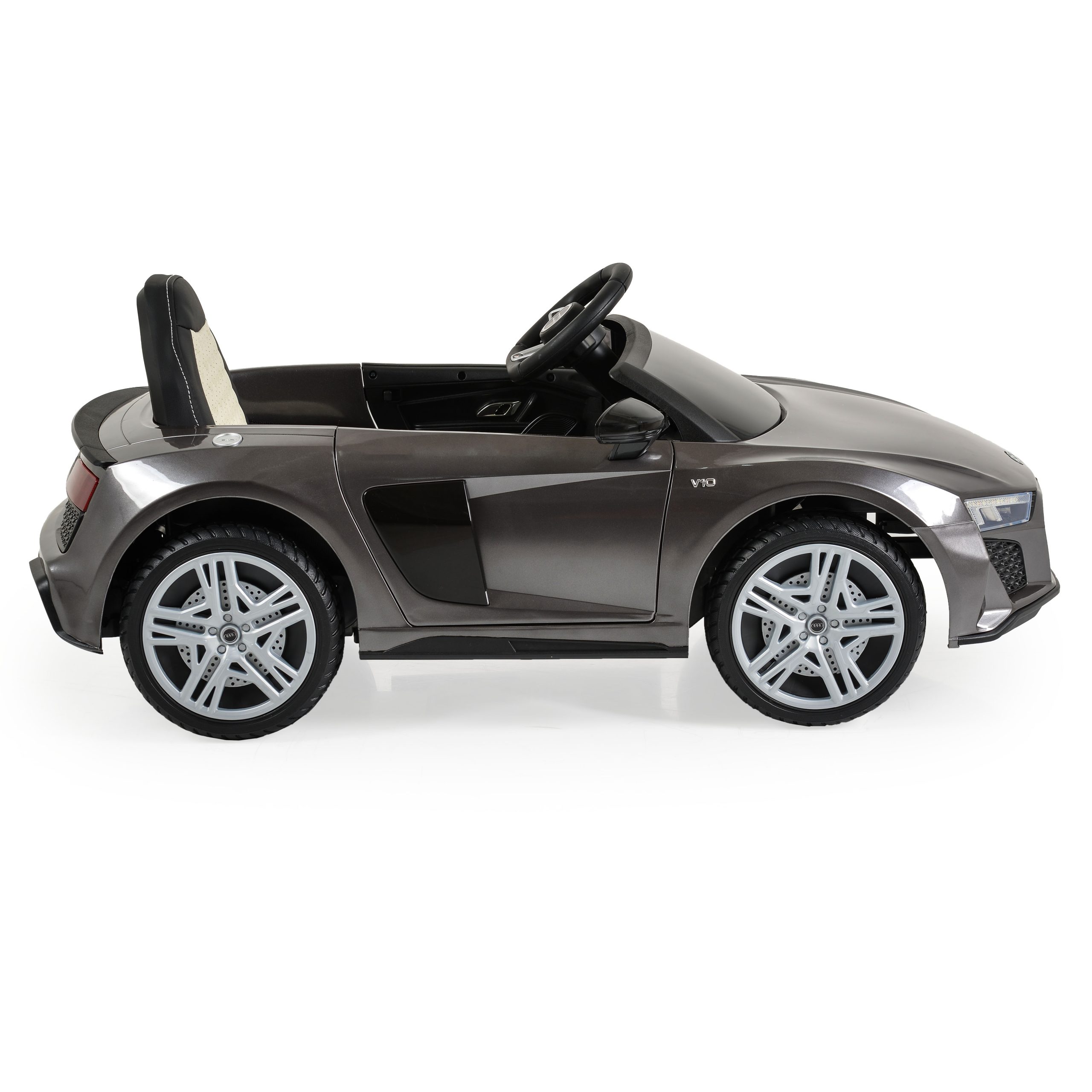 Audi Акумулаторна кола Audi R8 Spyder мет. сив - Image 3