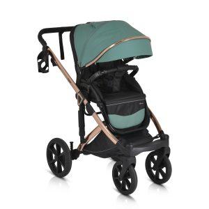 Cangaroo Комбинирана количка 3 в 1 Eggo Emerald-blue