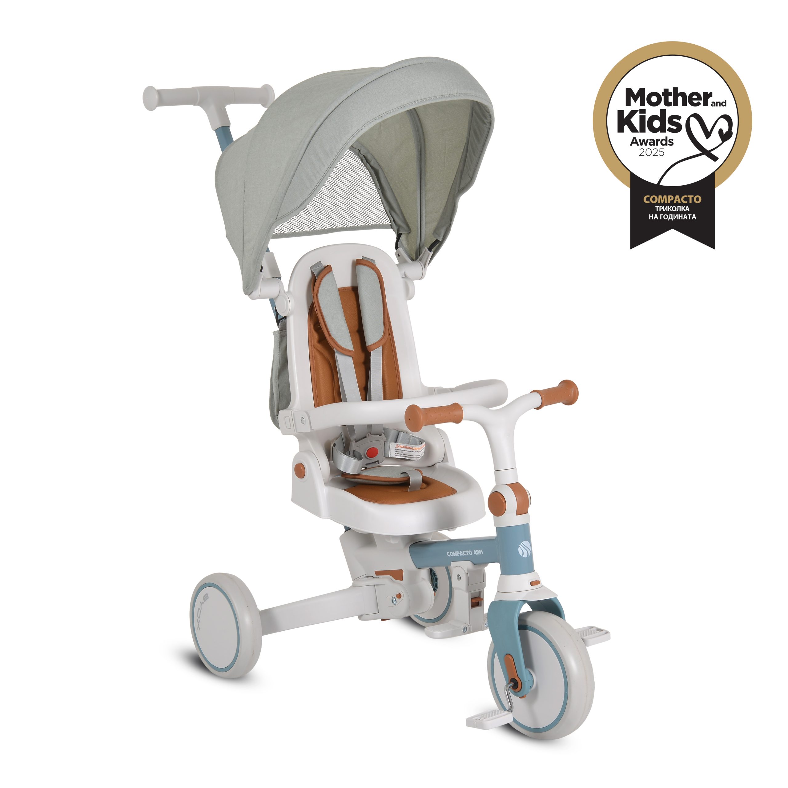 Byox Триколка Compacto 4в1 син