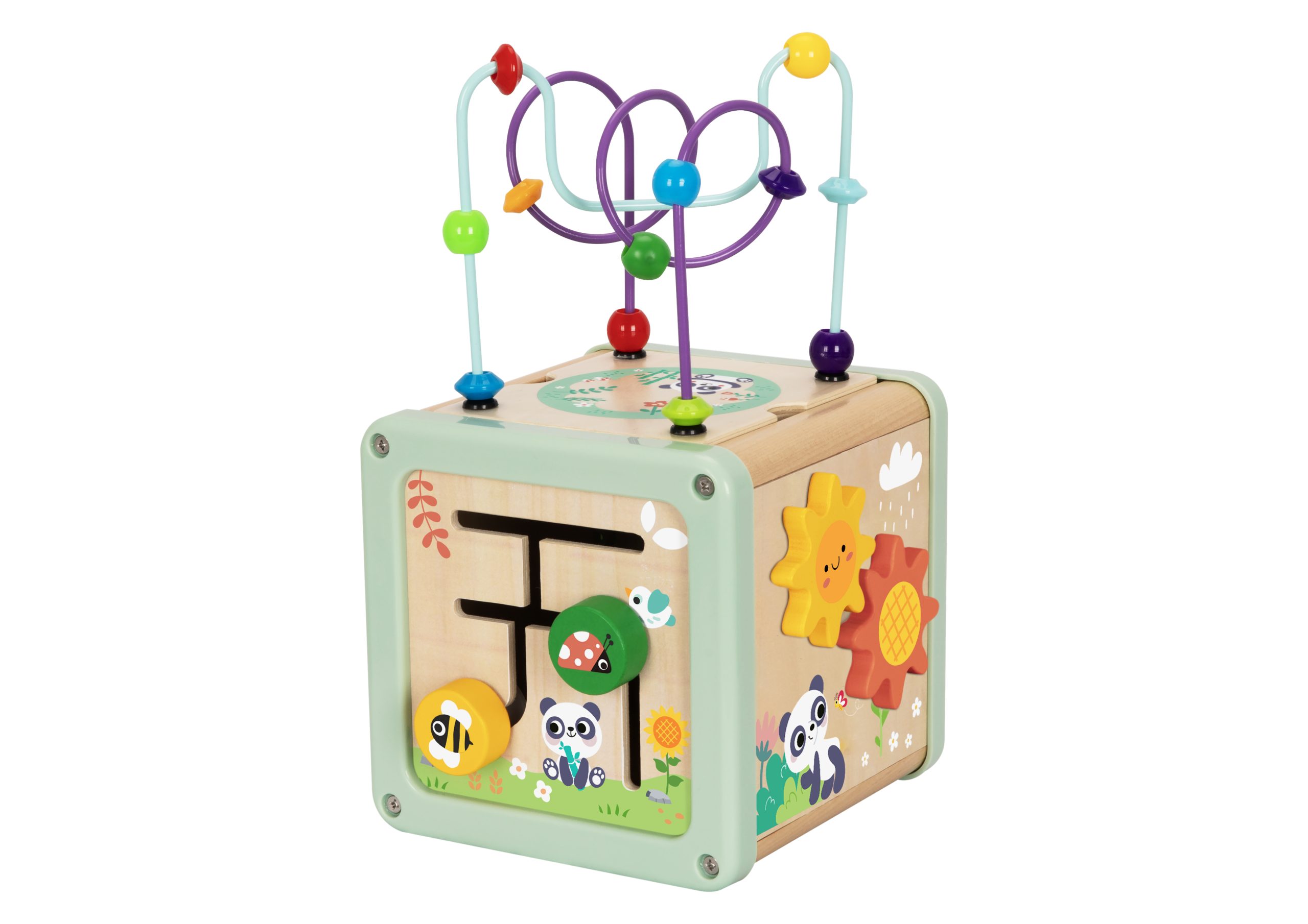 Hi Pando Дървен активен куб Panda-HP072