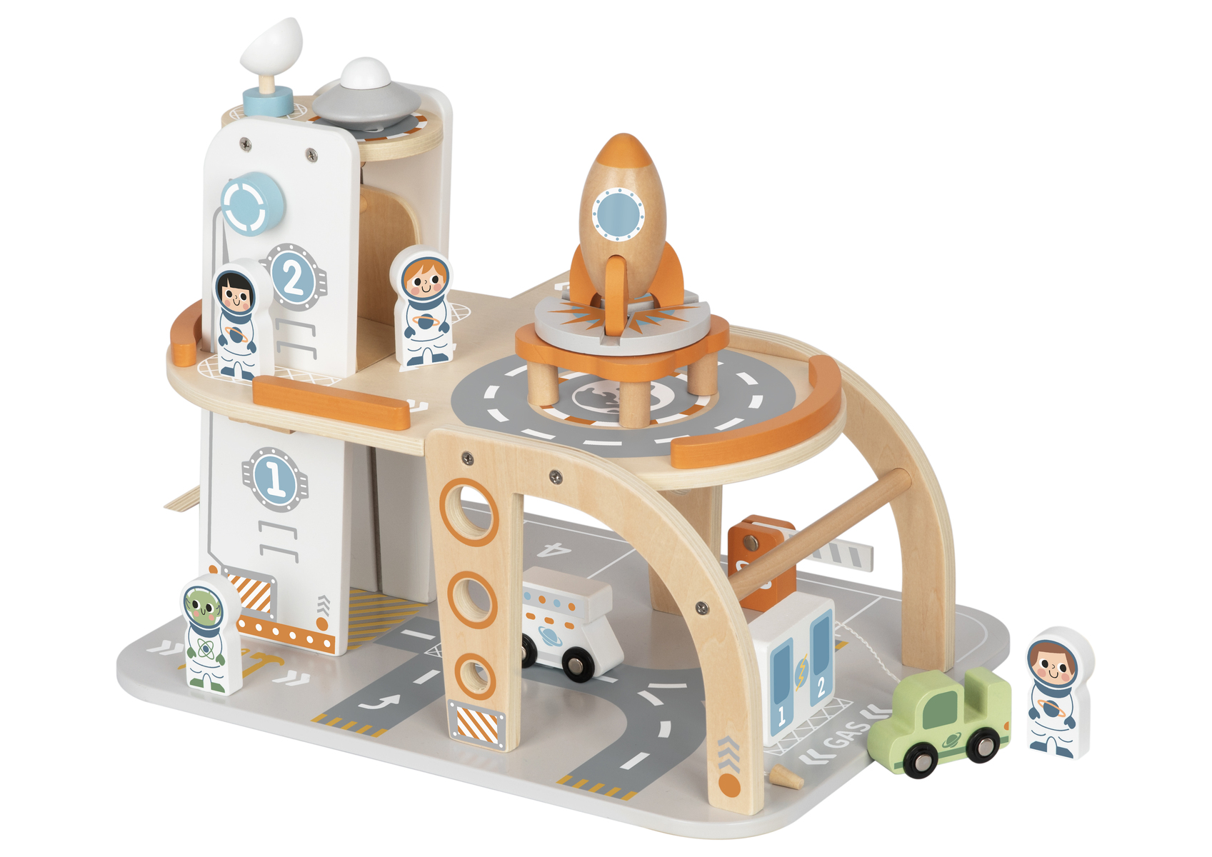 Tooky Toy Дървена писта Space Station TJ903 - Image 2