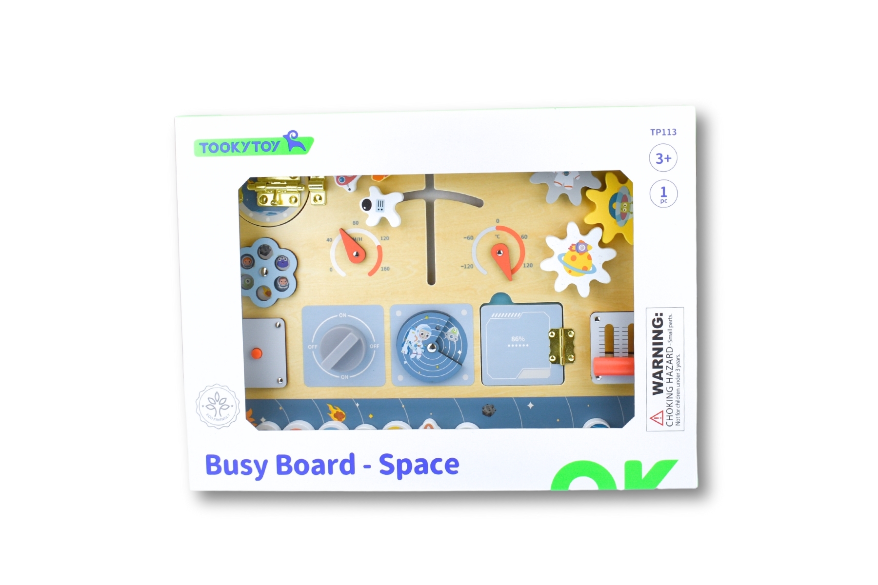 Tooky Toy Дървена активна дъска Space TP113 - Image 4