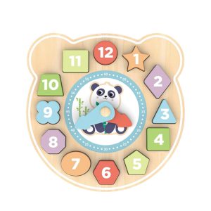 Hi Pando Дървен сортер 3D часовник HP078