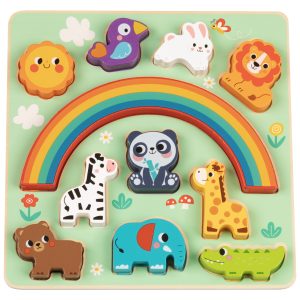 Hi Pando Дървен пъзел и игра за баланс Animals HP095