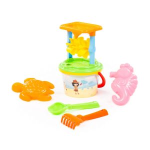 Polesie Toys Плажен комплект с мелница (7 части) 35769 розов