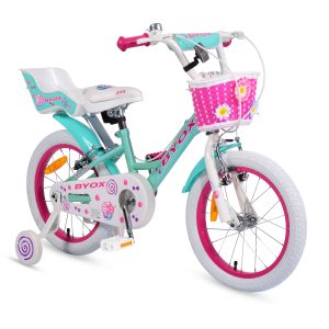 Byox Детски велосипед 16" Cupcake мента