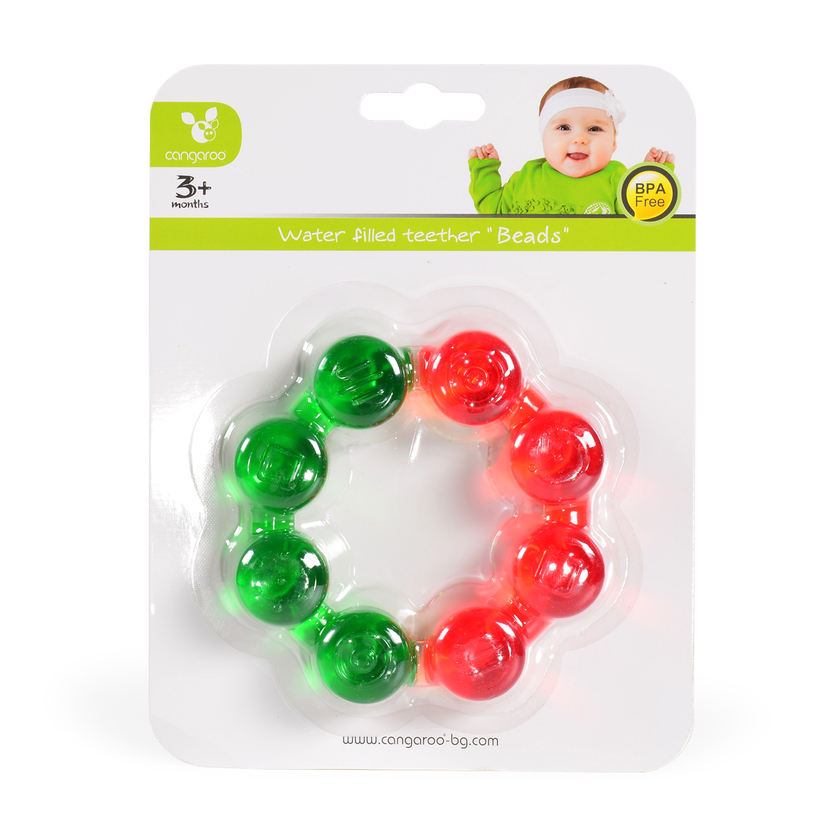 Cangaroo Чесалка за зъби Beads T1209 зелен - Image 2
