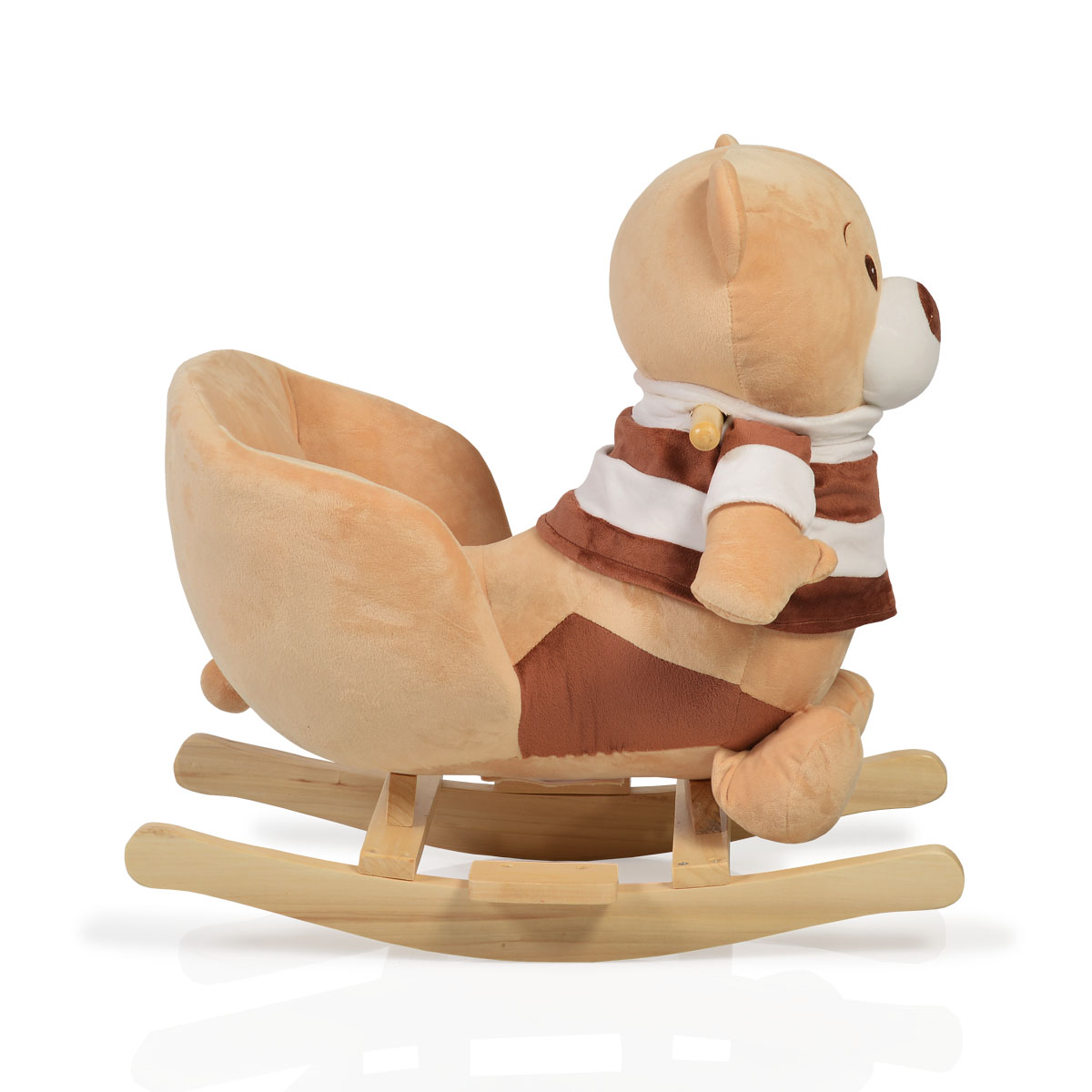 Moni Toys Люлка плюшена Bear каки - Image 3