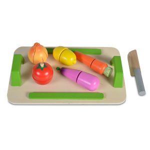 Moni Toys Дървена дъска за рязане зеленчуци 4308