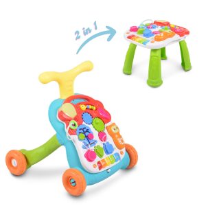 Moni Toys Играчка за прохождане Walker 2в1 N5218 оранжев