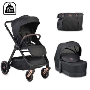 Cangaroo Комбинирана детска количка Macan 2в1 черен