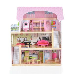 Moni Toys Дървена къща за кукли Mila 4110