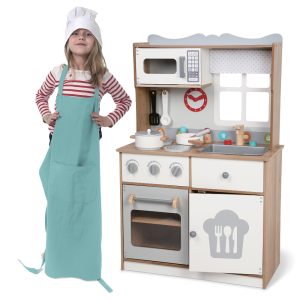 Moni Toys Дървена кухня с прибори 7253
