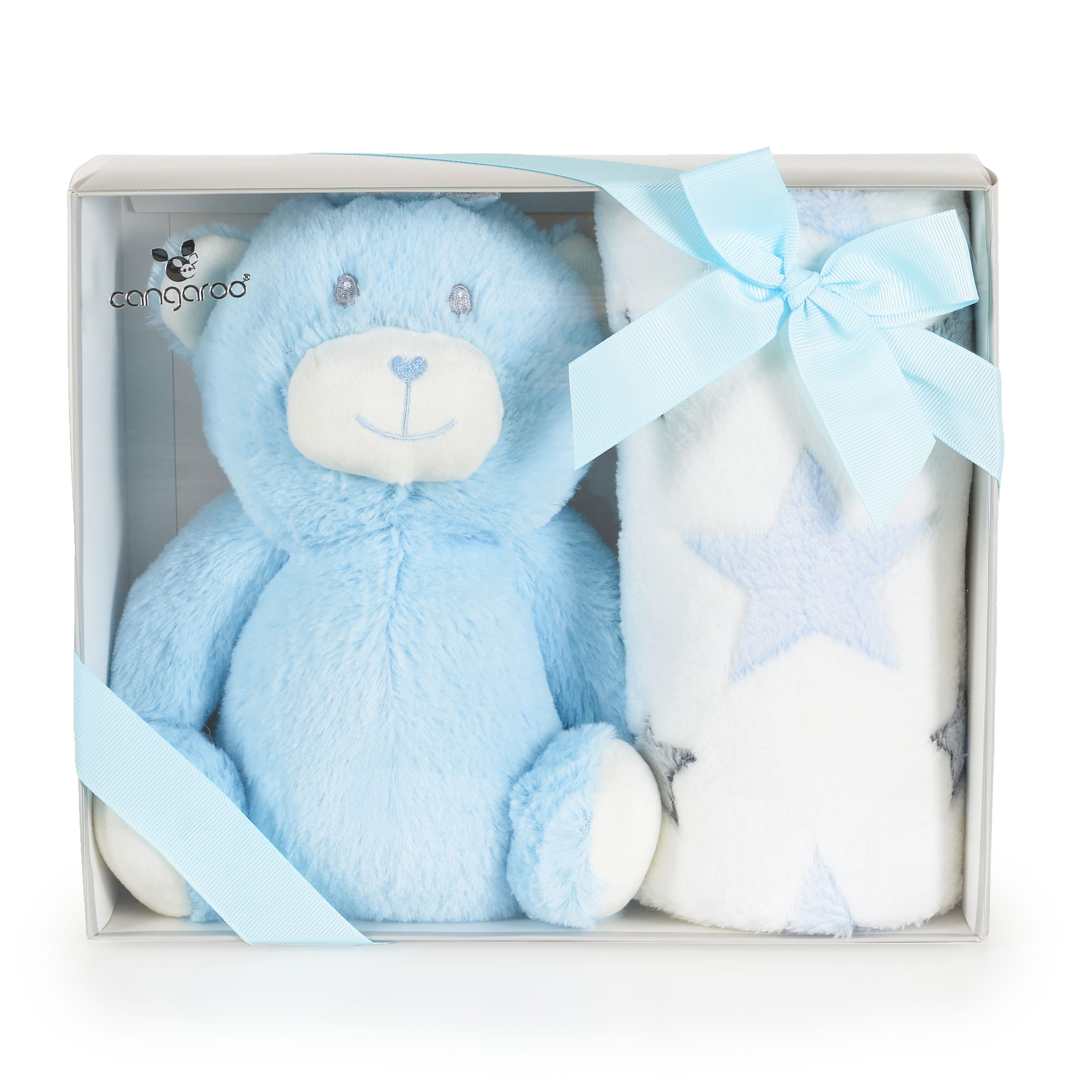 Cangaroo Бебешко одеяло 90/75 cm с играчка Blue Bear - Image 2