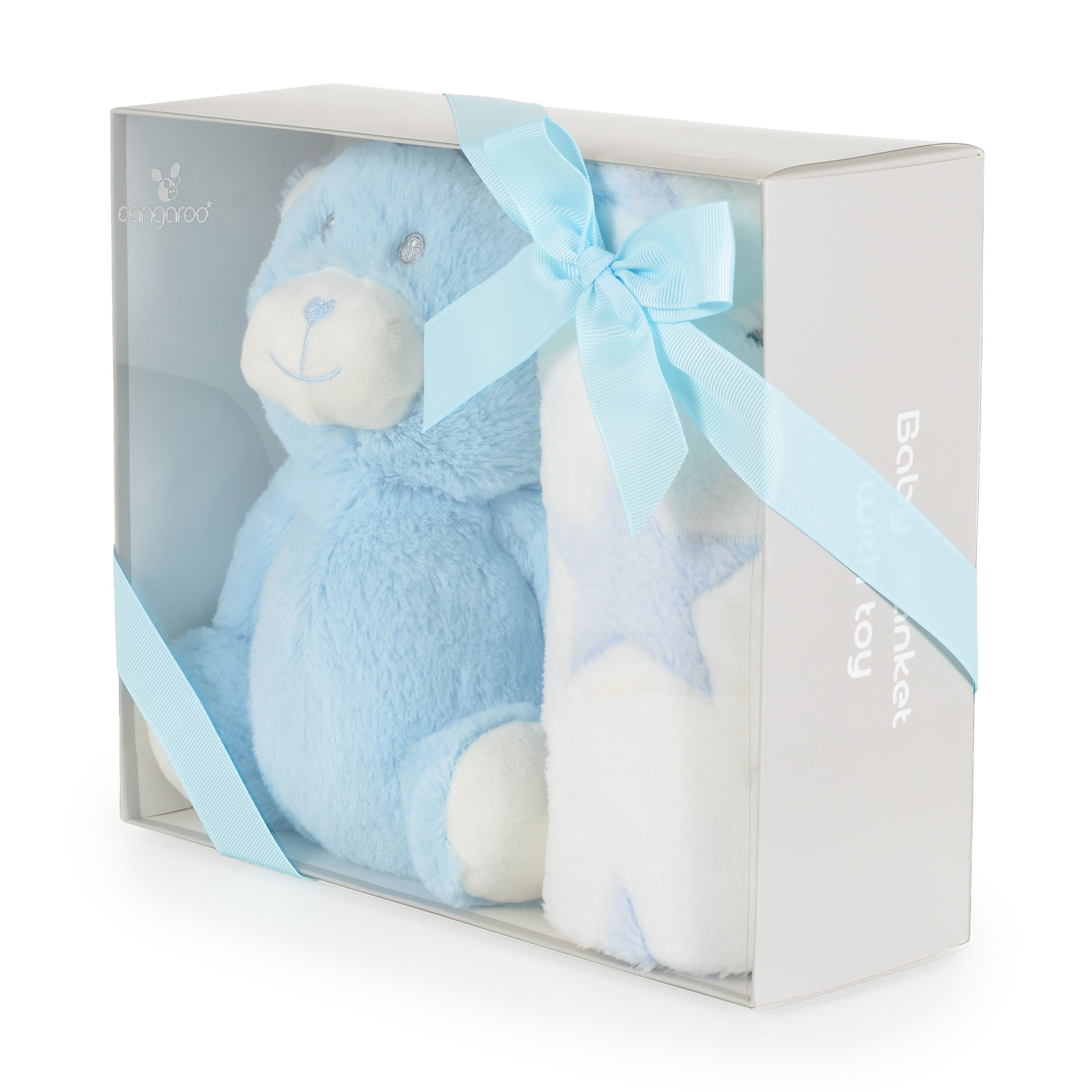 Cangaroo Бебешко одеяло 90/75 cm с играчка Blue Bear - Image 4