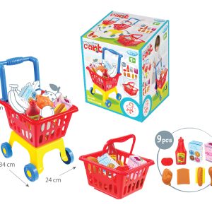 Mochtoys Количка за пазаруване с кошница 12163