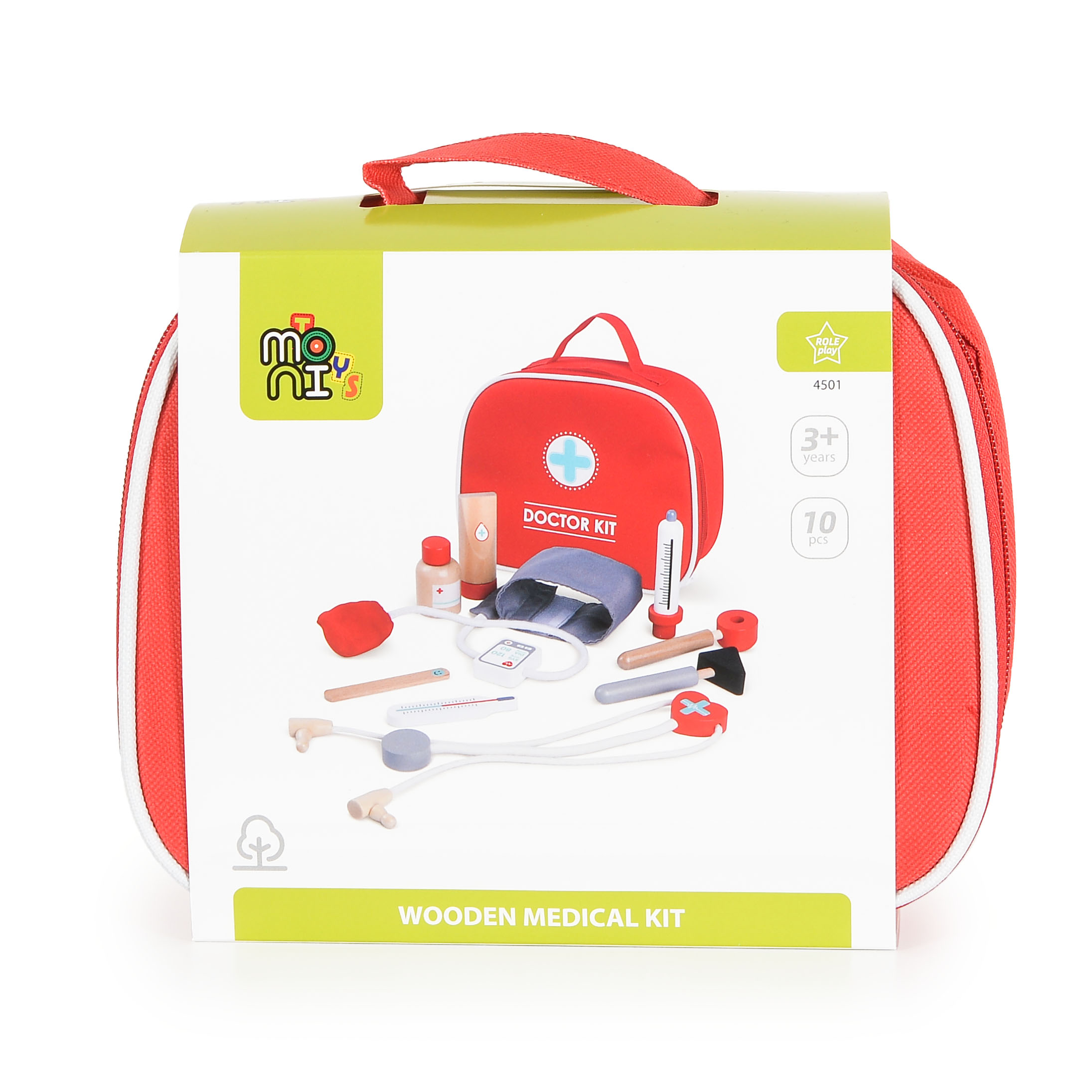 Moni Toys Дървен сет за първа помощ 4501 - Image 3