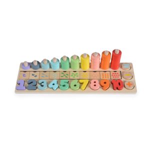 Moni Toys Образователен дървен комплект за броене 2052