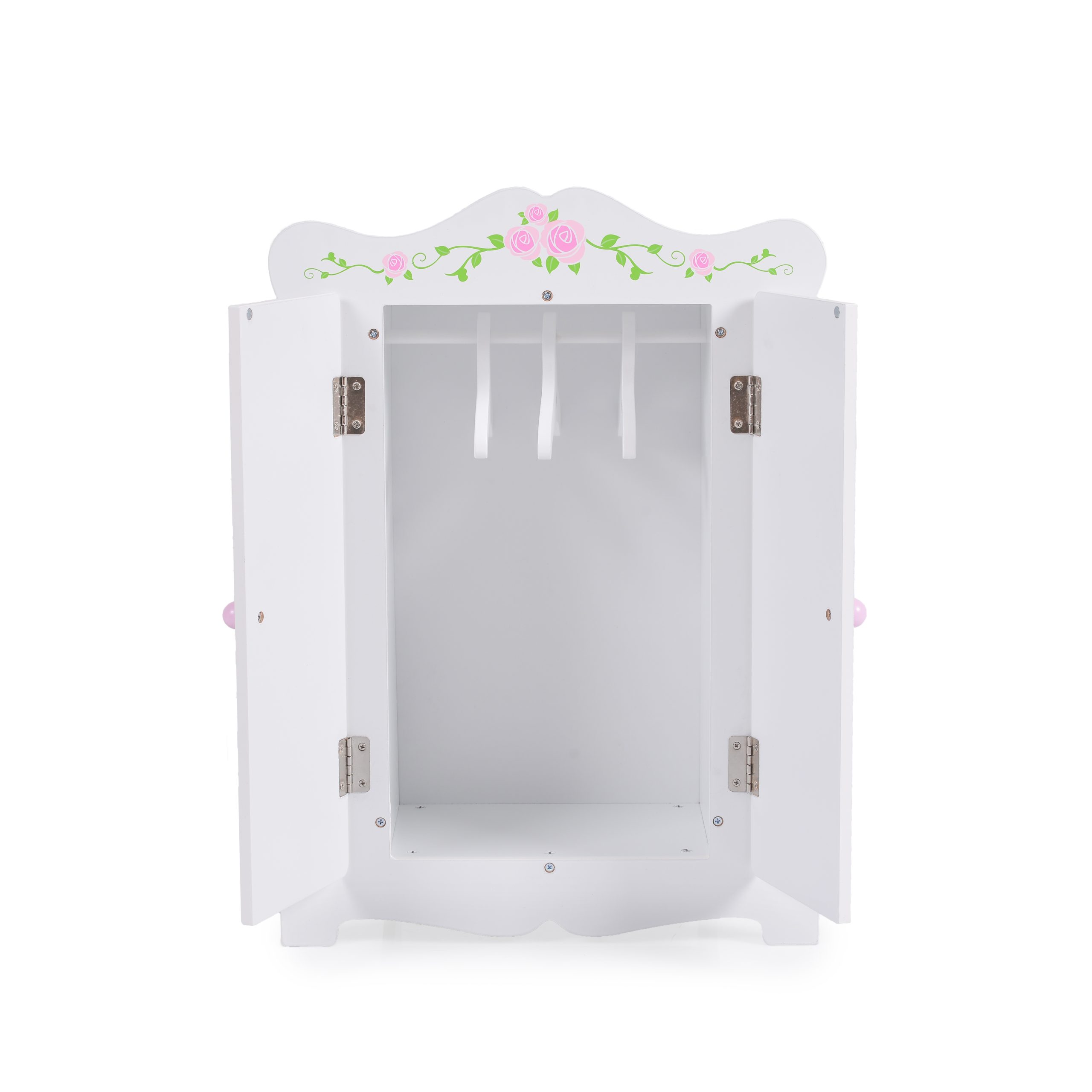 Moni Toys Дървена мебел за кукла - гардероб бял 011 - Image 4